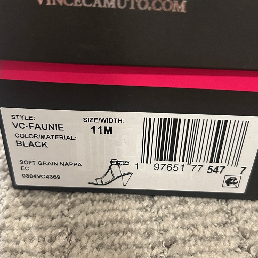 Vince Camuto Faunie Sandal Black 11 - Picture 4 of 5